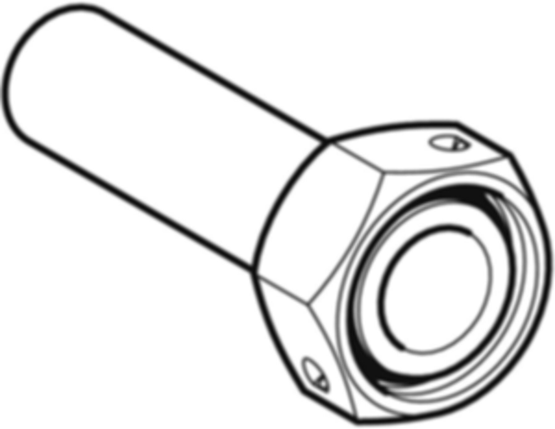 Übergangsverschraubung 28 x 13/8" 34214 mit Steckende, konisch dichtend - Mapress-Gas-Formstücke