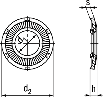 Rip-Lock gezahnt St mvzd BN20192 M6/6,1/12/1,2 - Bossard Schrauben