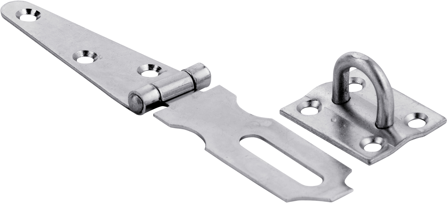 CHARMAG Ueberfalle m. Kloben BxL=27x150mm offen, verzinkt - Scharniere, Verschlüsse und Zubehör