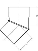 K-Bögen 0 bis 45° BRUBA
