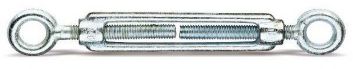 Spannschlösser, galv. verzinkt M10, Öse/Öse, Nutzlast ca. 400kg - Ketten und Zubehör