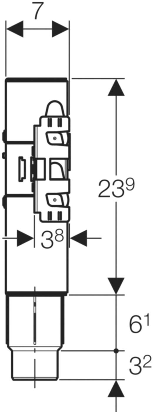 Waschtischset mit Unterputz-Sifon 461.433.00.1 - Geberit-GIS