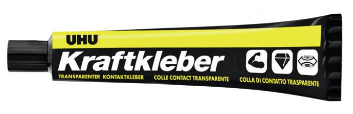 UHU Kraftkleber, transparent 55g, in Tube, für harte und flexible Materialien - Kleben