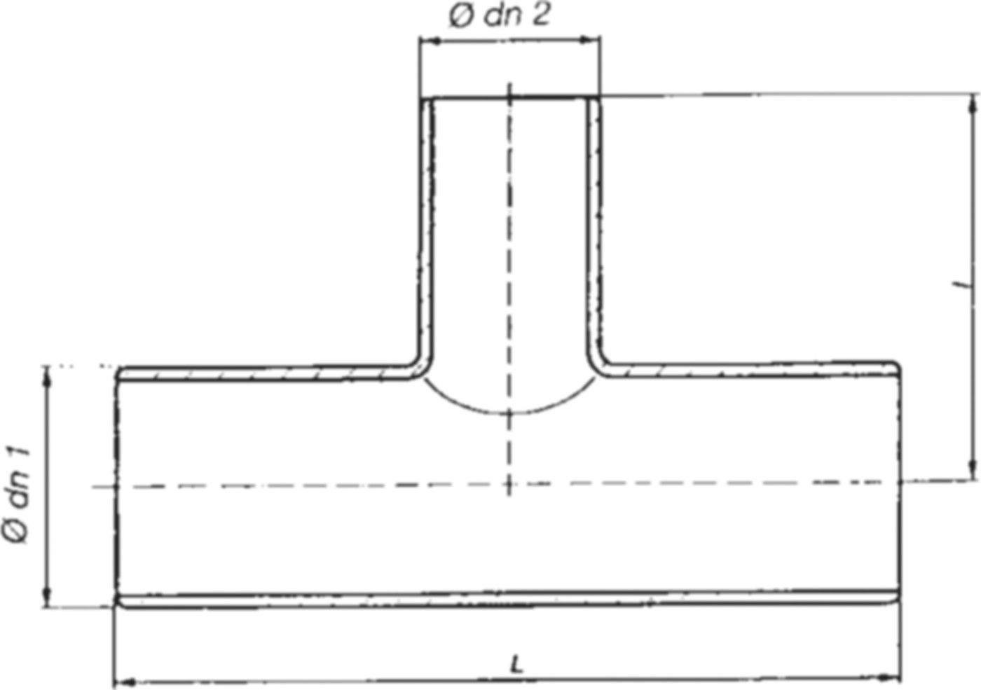 Spitzend-T-Stück IT DN 150/150 - Frischhut Steckmuffenformstücke