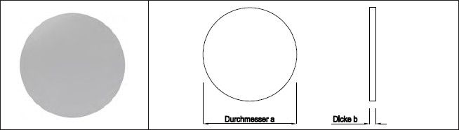 Gestanzte Rondelle eins. geschliffen 120 x 6 mm 1.4301 - INOXTECH-Handlauf-/Geländer-System