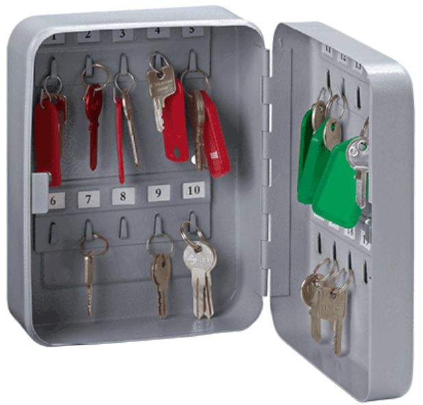 Schlüsselkasten mit ZKS 200x160x80 VT - SK 20 Z Silber - Schlüsselzubehör