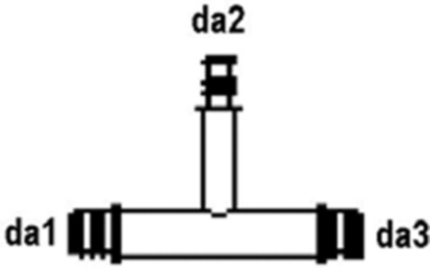 Press-T-Stück reduziert PT H - 40 H - 25 H - 25 - Isopex Fernwärmeleitung