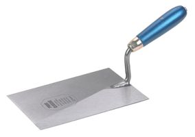 CRAFT TOOLS Gipserkelle, Blatt gehärtet L= 200mm, mit blauem Holzheft - Bauwerkzeuge