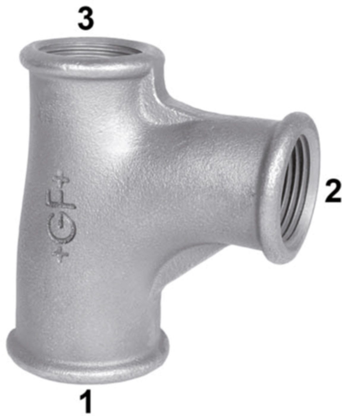 Bögen-T-Stücke reduziert +GF+ 131V