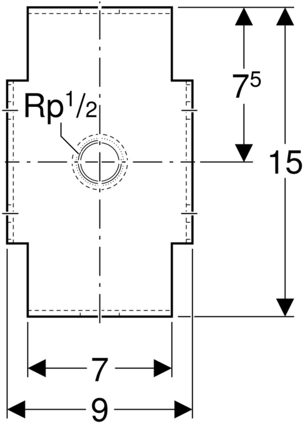 Rohrhalter für Fixpunkt 461.099.00.1 - Geberit-GIS