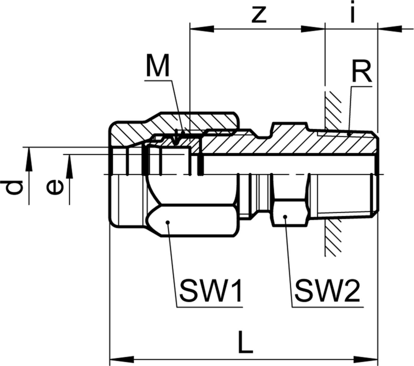 Verschraubung AG SO 41121 17- 1" - Serto-Programm M/G