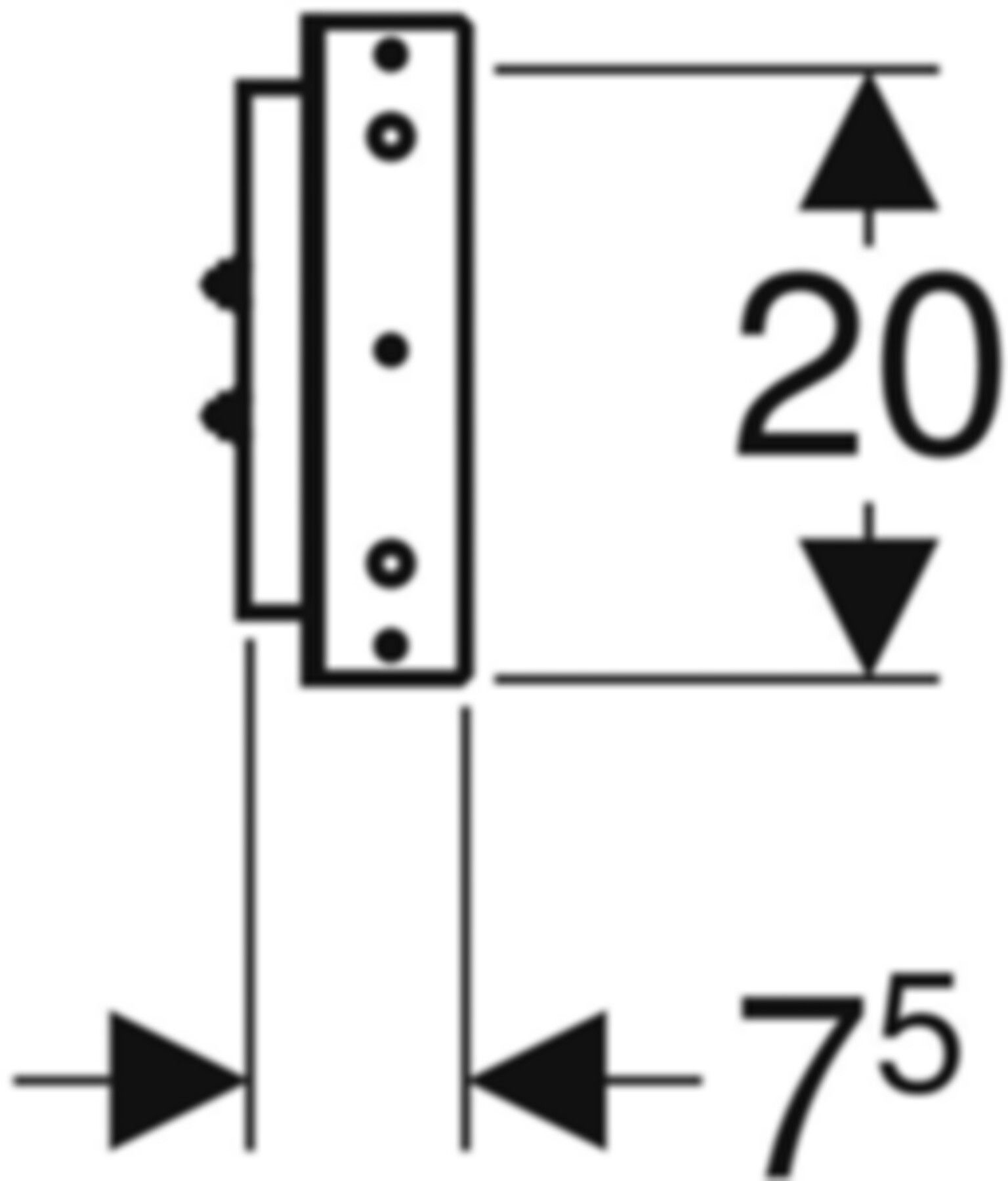 Armaturenplatte für Bade- und Duschen- armaturen 111.786.00.1 - Geberit-Duofix