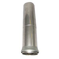 Schiebestück mit Laubsieb 75 mm 276 "Anti-Laub" mit Rosette 75/92 mm - Cr-Ni Spenglereihalbfabrikate