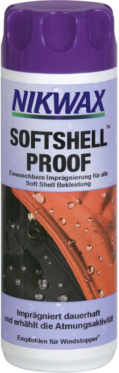 Nikwax SoftShell Proof 300ml, Einwasch-Imprägnierung - Reinigung