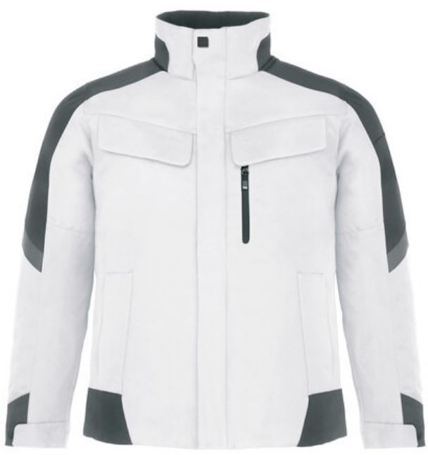 FHB LARS Arbeitsjacke weiss-anthrazit Gr. 2XL - Textilien