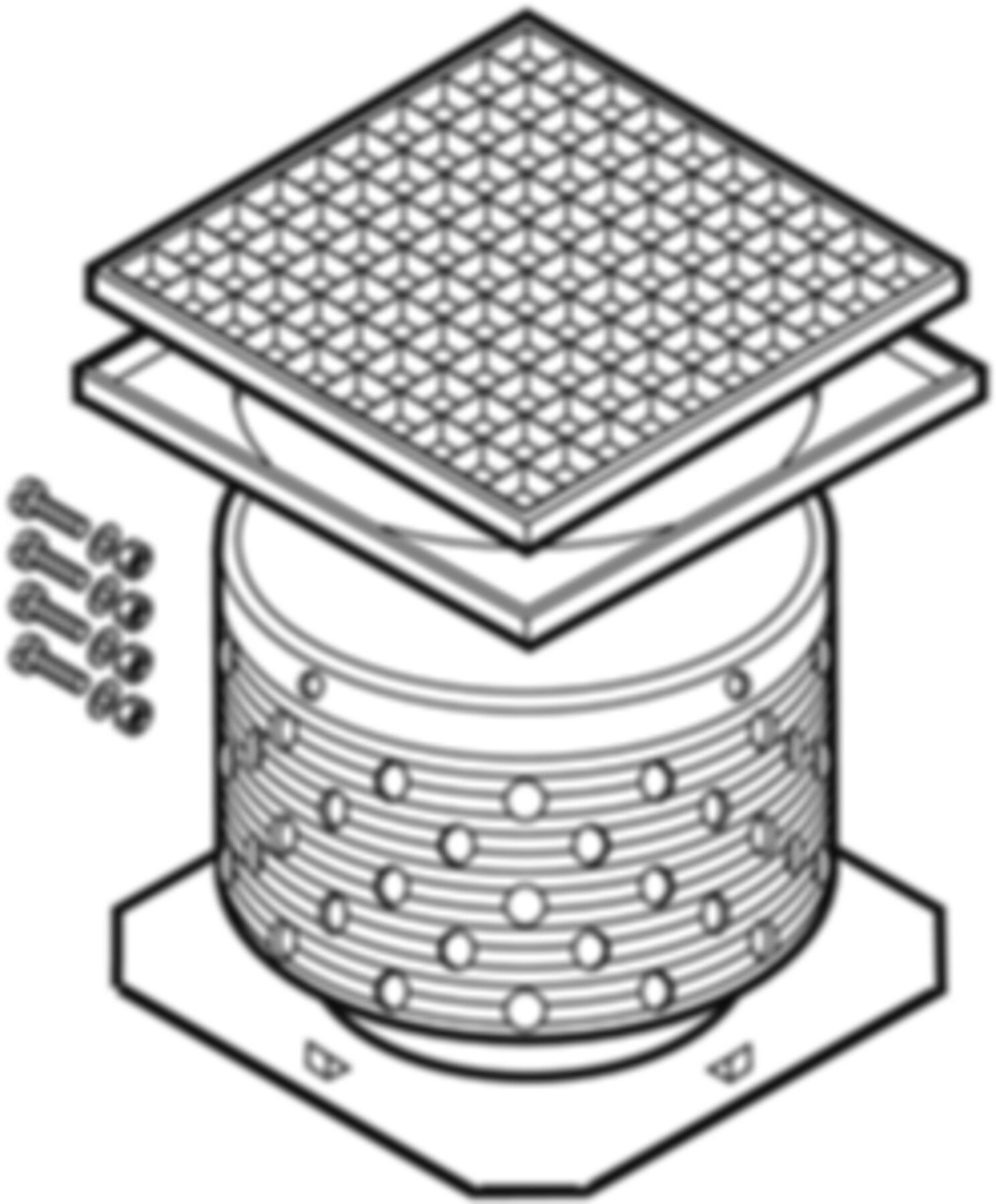 Pluvia Zusatzset begehbar 359.635.00.1 - Geberit-Dachentwässerung