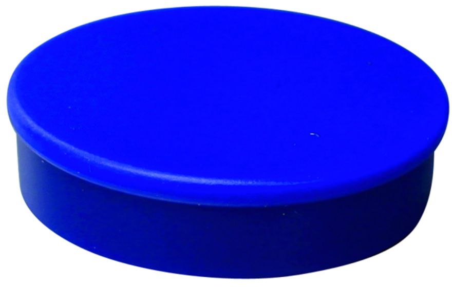 Haftmagnet, blau Ø 30mm, H= 8mm, Haftkraft 1000g - Heften, Schneiden