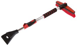Schneebesen mit Eiskratzer L= 110cm, Alu-Teleskoprohr + Schwenkkopf - Reinigung