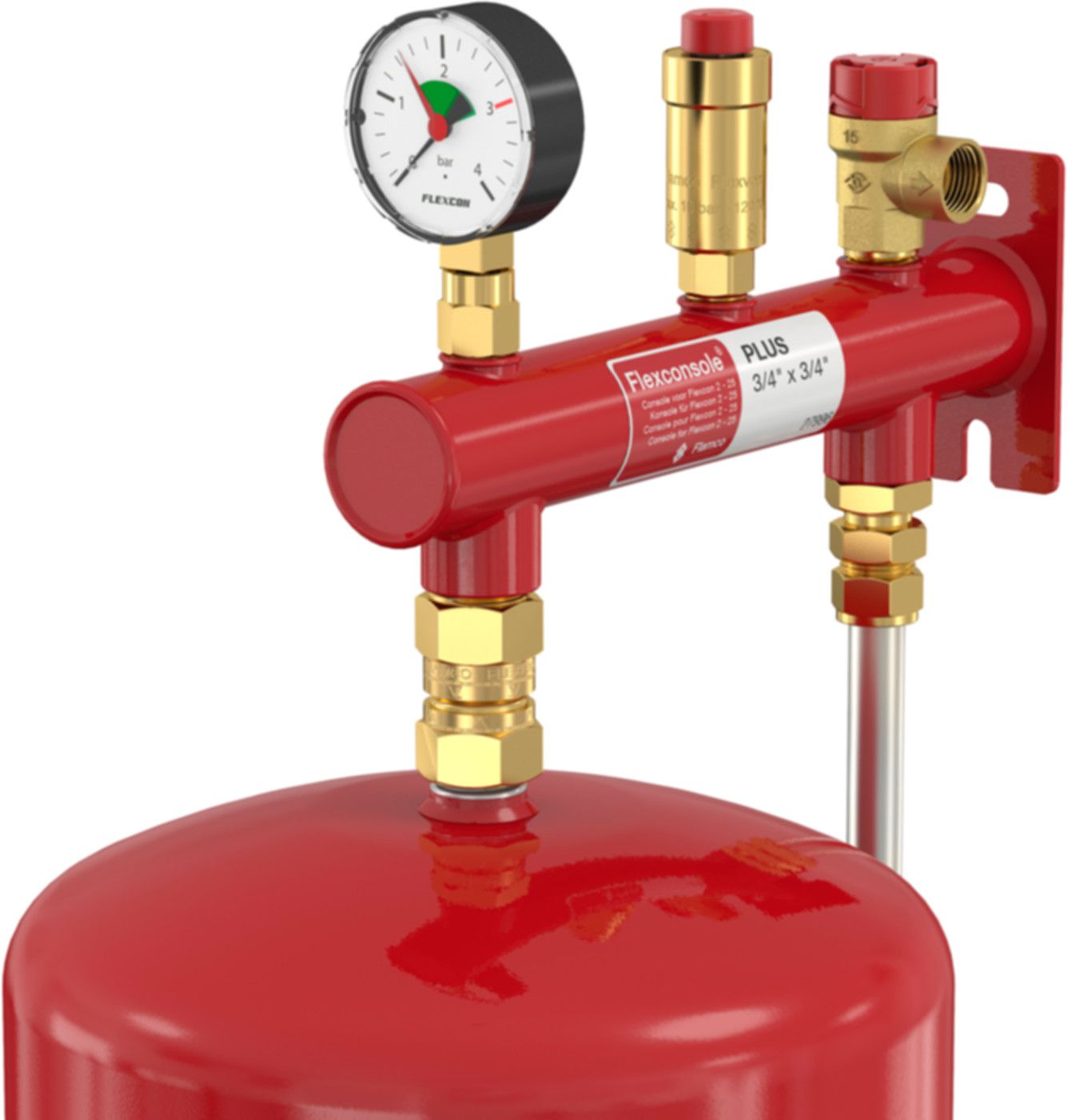 Flexcon Wand-Aufhängung Flexconsole Plus für Flexcon Gefässe 2-25 Liter, IG, 3/4" - Flamco Expansionsgefässe Flexcon