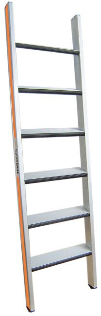 HB Stufenanlegeleiter mit Kantenpolsterung Typ 288, 10 Sprossen, L=2.53m - Garten