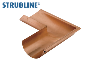 Gehrschildwinkel rechts 250 mm 145 - Kupfer Spenglereihalbfabrikate