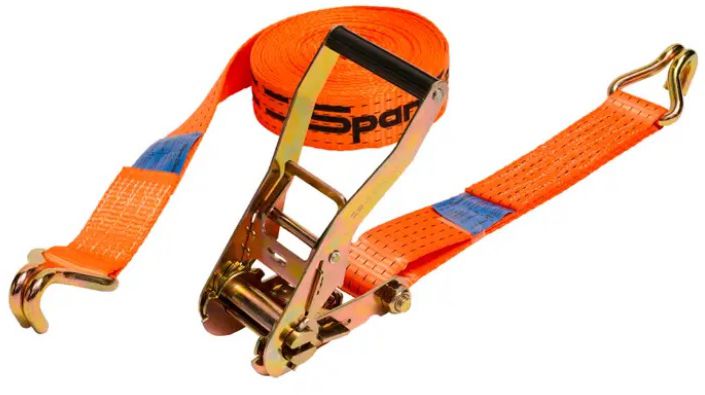 SPANSET Zurrgurte, 2tlg. mit Ratsche L=8m, B=50mm, 4000 daN, 2 Drahthaken - Hebewerkzeuge