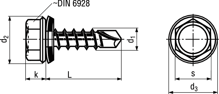6-kt ecosyn®MRX m Dichtscheibe INOX BN10319 6,3x32 - Bossard Schrauben