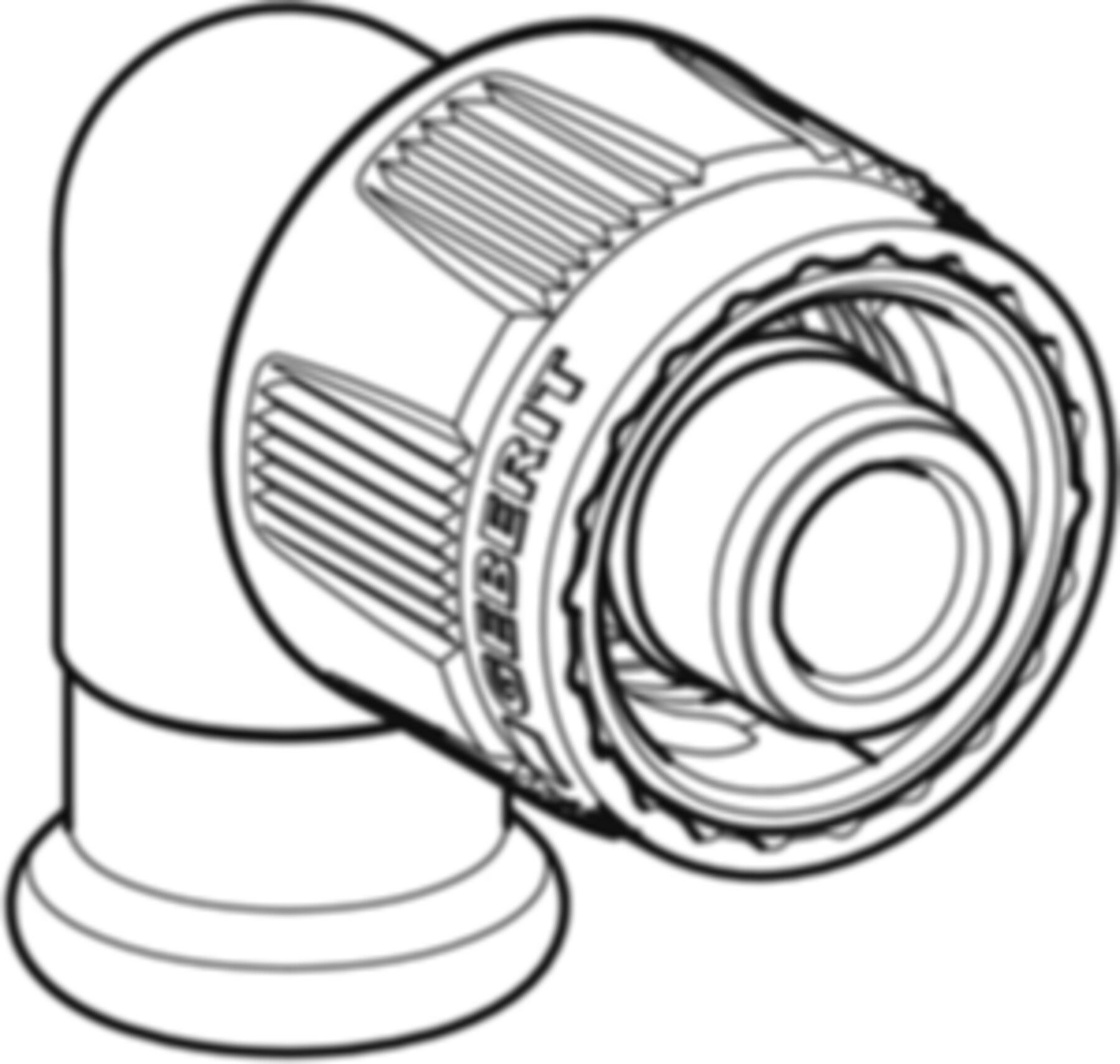 Übergangswinkel 90° 1/2"-15mm 61120 mit MasterFix - Mapress-Sanitär-Presssystem-Formstücke