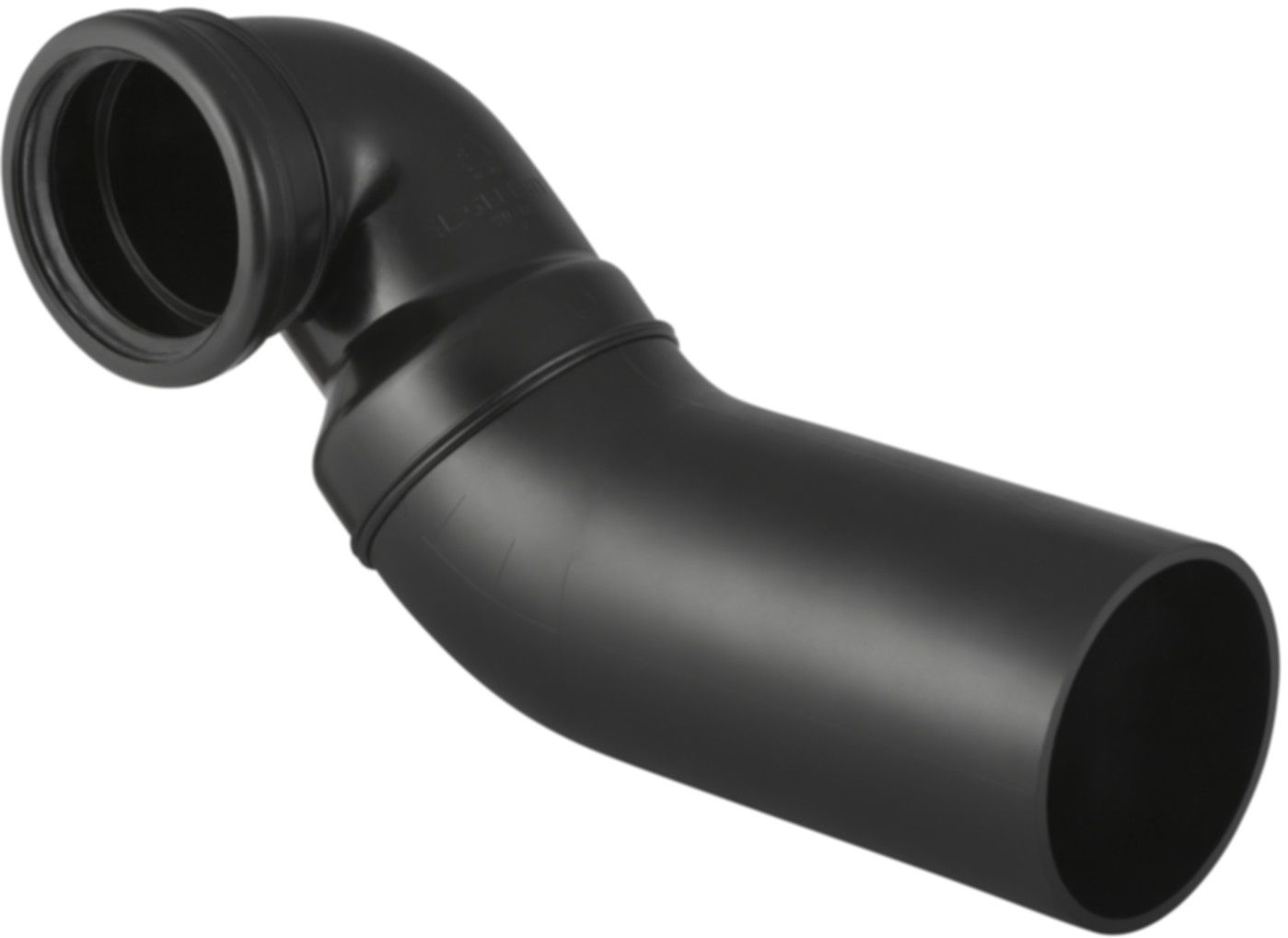 Wandklosett-Bogen 90° links d 110/ 90mm 367.913.16.1 - Geberit-PE-Formstücke