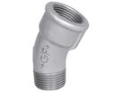 Bogen 30° 50 V 11/4" 770 050 207 - GF verz. Tempergussfittings