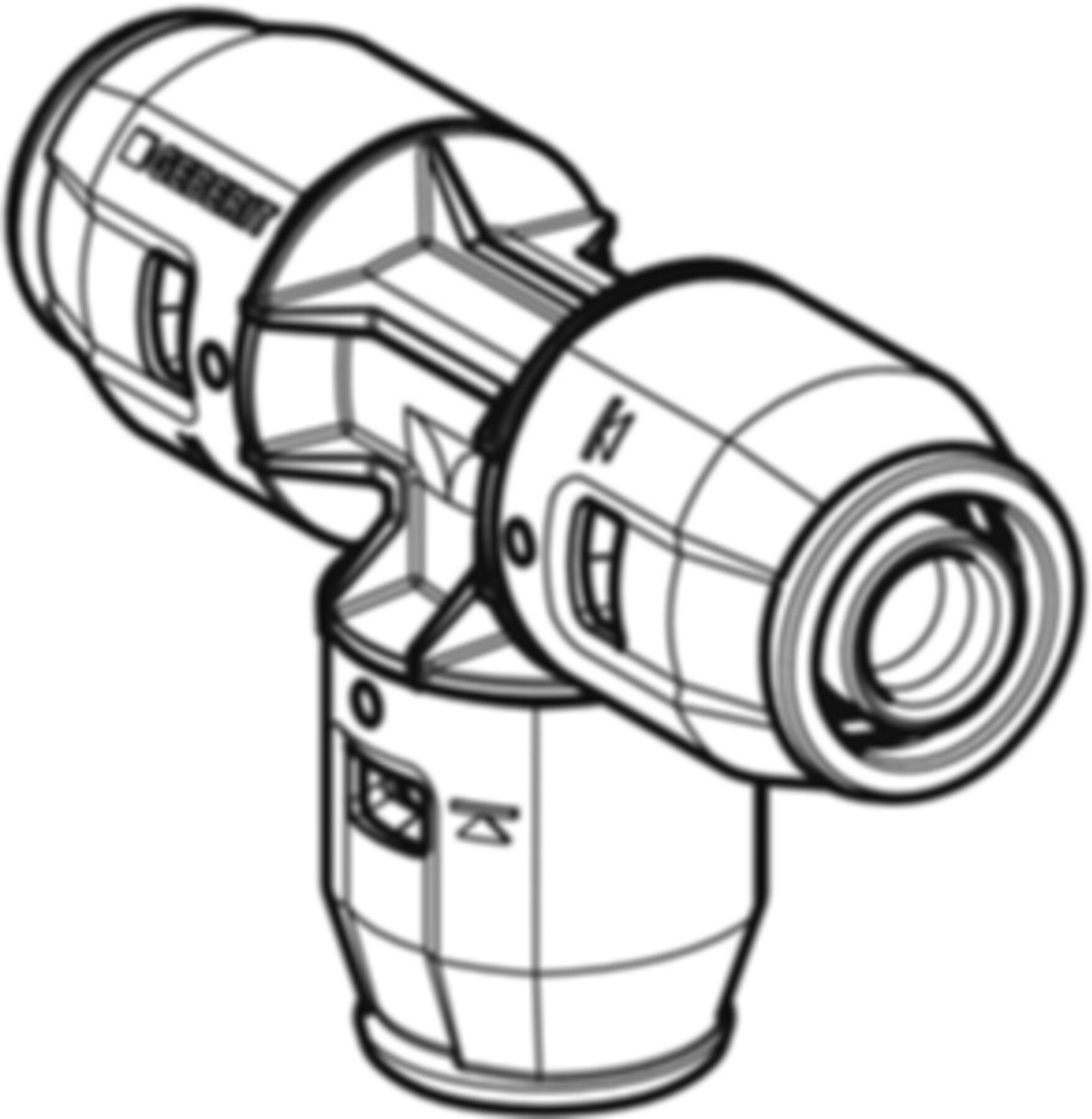 T-Stück egal 16mm 650.310.00.1 - Geberit-Push Fit-Formstücke