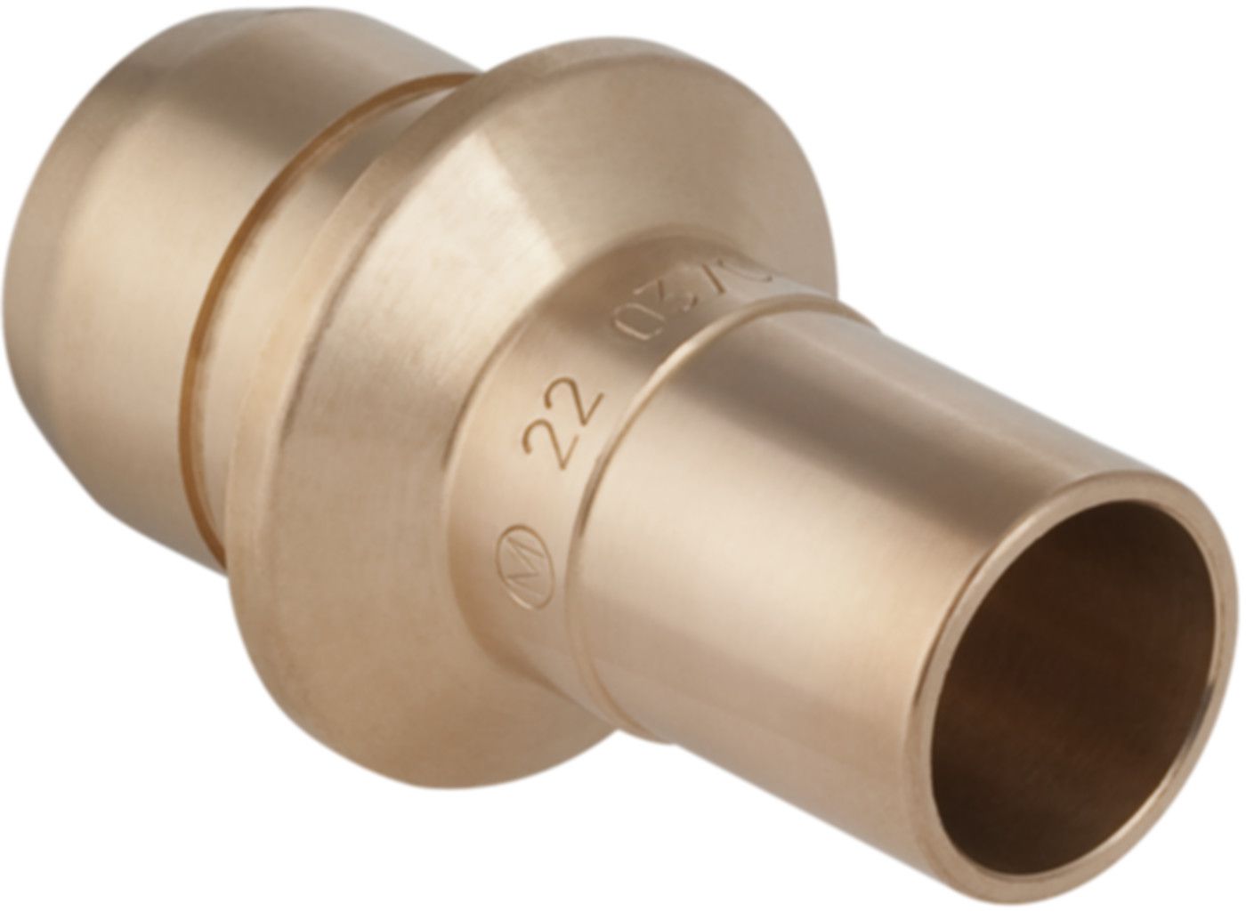 Verteiler-Steckübergang 653.455.00.1 28mm-28mm auf Mapress Steckende - Geberit-Push Fit-Formstücke