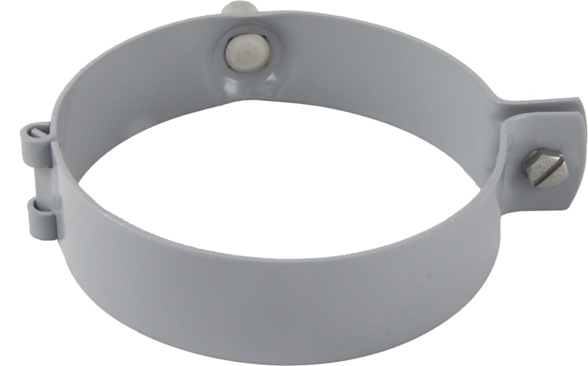 Grau Trefix 90 mm M10 246 - Plastifizierte Sockelrohrschellen