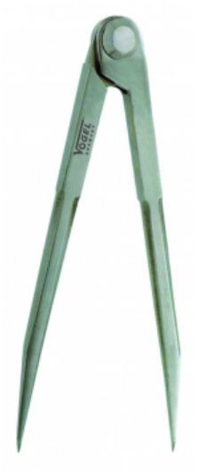 VOGEL Spitzzirkel, ohne Stellbogen 250mm, Spitzen gehärtet, Stahl - Auszeichnen