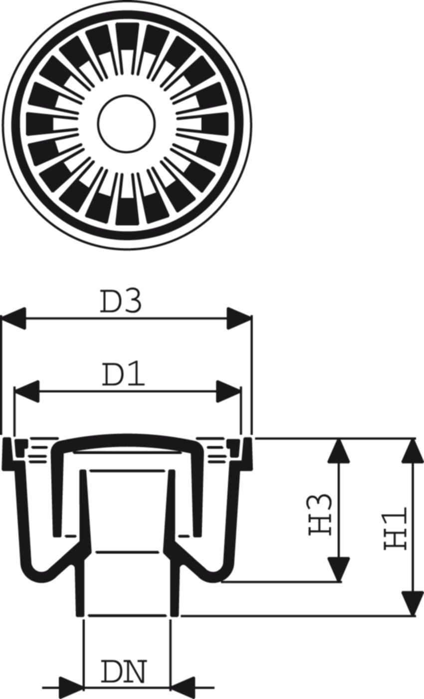 Fig. 1601 008 02 1to epoxiert - Bodenabläufe von Roll