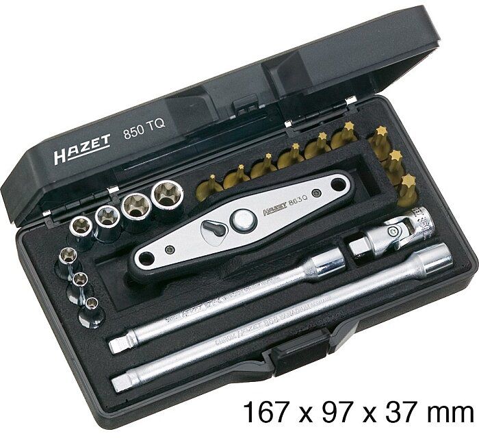 Steckschlüssel-Satz, 20-tlg. 850TQ, 1/4" - Steck- und Drehmomentschlüssel