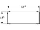 Unterputz Montageplatte universell 15.5 x 41.5 x 8cm 461.197.00.1 - Geberit-GIS