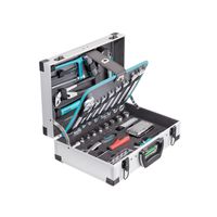 TECHNOCRAFT Alu-Werkzeugkoffer TOP COMPACT 94-tlg., 3/8", 370x270x135mm - Werkzeugkoffer,Sortimentskoffer,Behälter