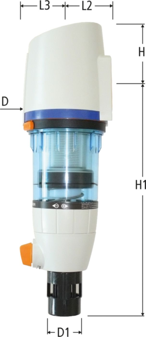 Aquapro Redfil DN 40/50 12104.06 rückspülbar, ohne Anschlussflansch - Nussbaum Armaturen
