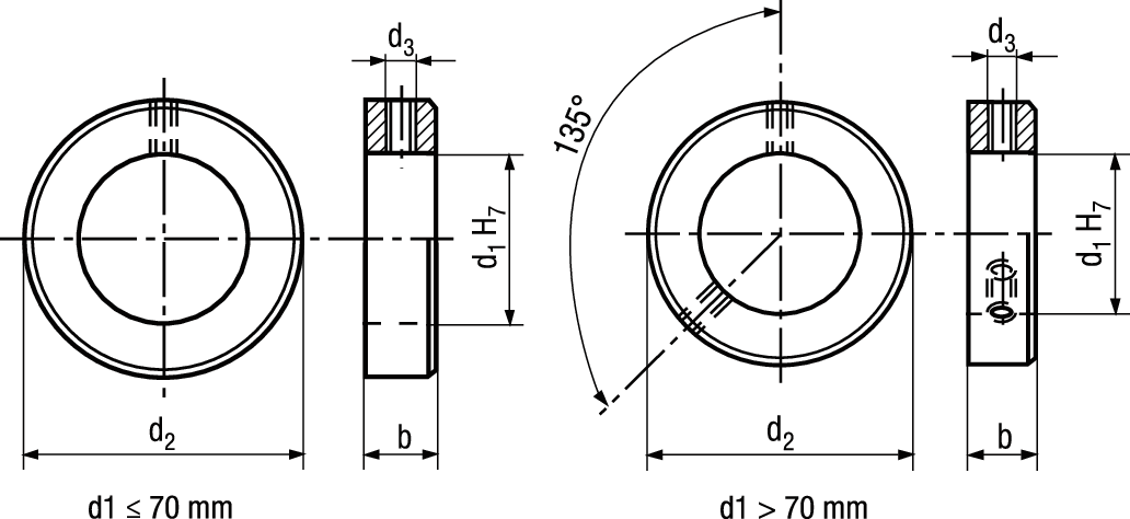 Stellringe leichte Reihe Stahl BN866 16 - Bossard Schrauben