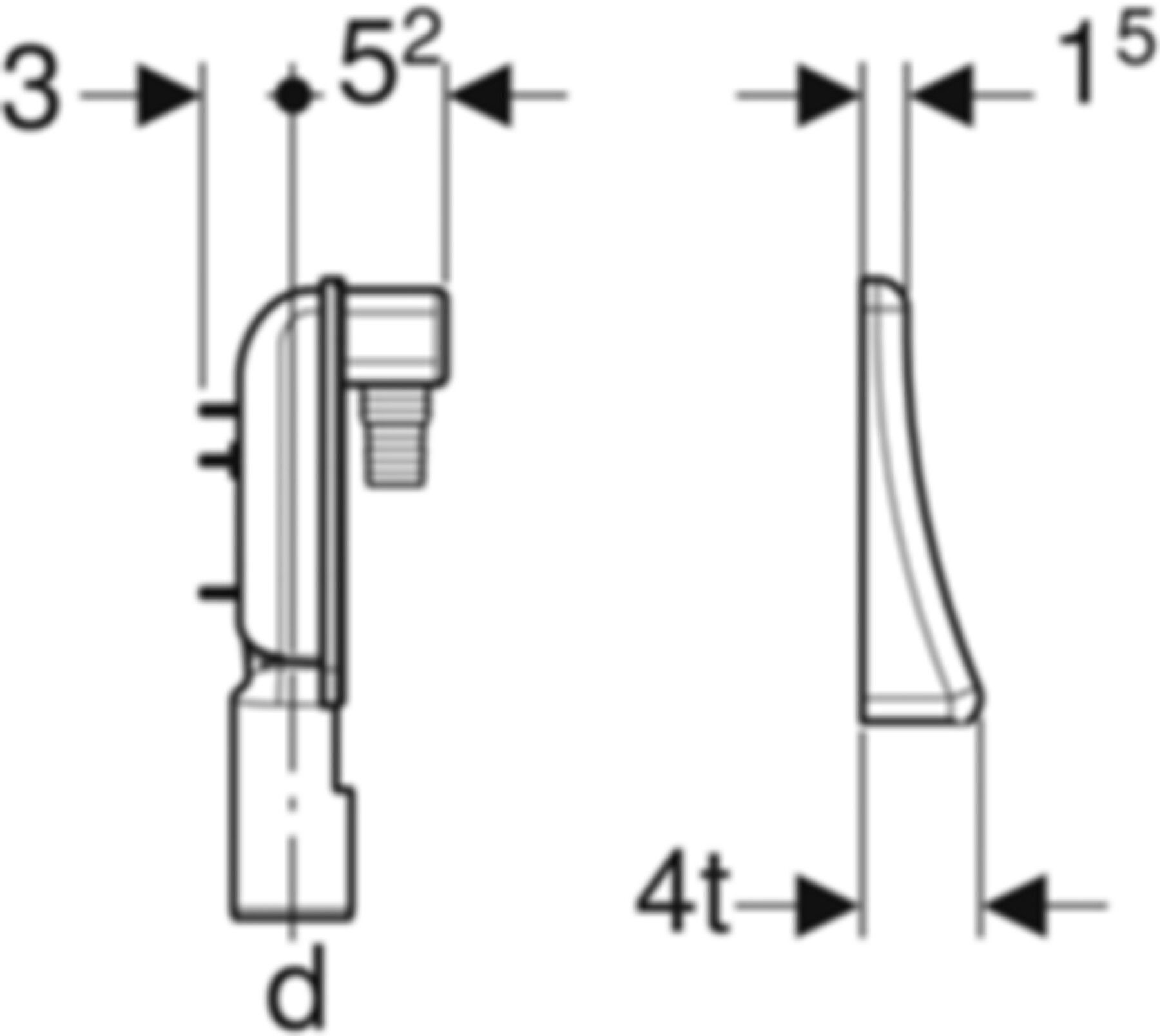 Fertigbau-Set Massivb. f. Unterputz-Sif. Wasch-oder Geschirrspülma. 152.236.00.1 - Geberit-Sifon + Apparateanschlüsse