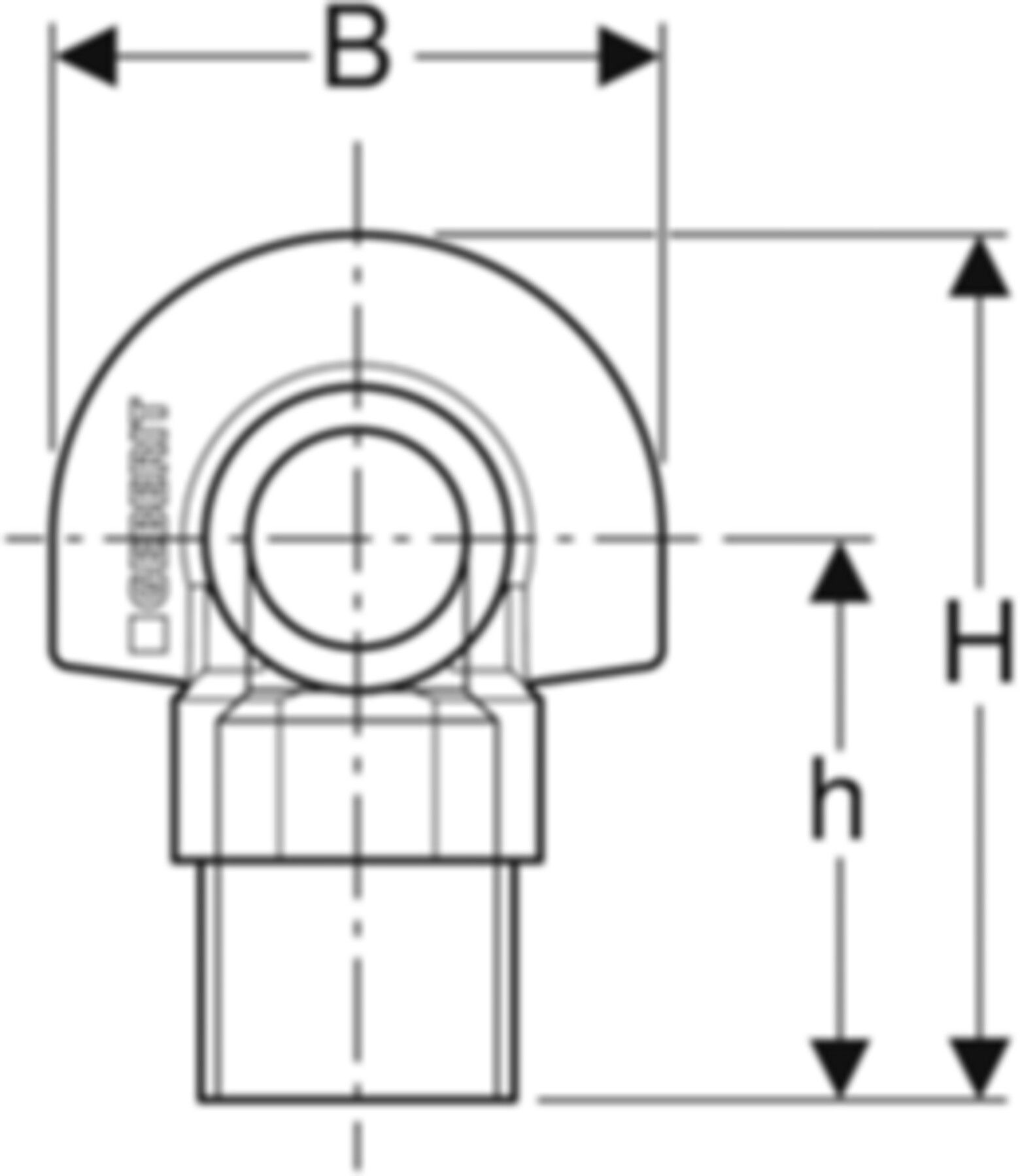 Schalldämm-Set EPDM 1/2" 601.801.00.1 zu Anschlusswinkel 90° einfach - Geberit-Push Fit-Formstücke