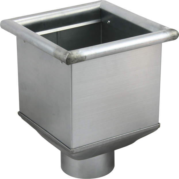 Rinnenkasten o/Stern 180/100 mm 156 Wulst 4-seitig "Piccolo" - Zink Spenglereihalbfabrikate