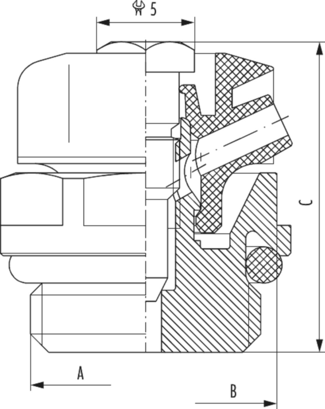 Entlüfter vern. m/O-Ring 3/8" 2 532 3800 01 - Hummel Programm