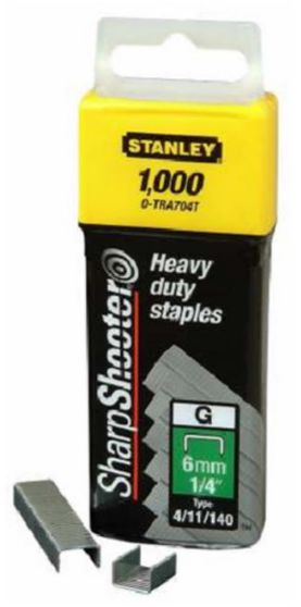 STANLEY Heftklammern Typ G, L= 8mm, B= 10.6mm, à 1000Stk - Heften, Schneiden