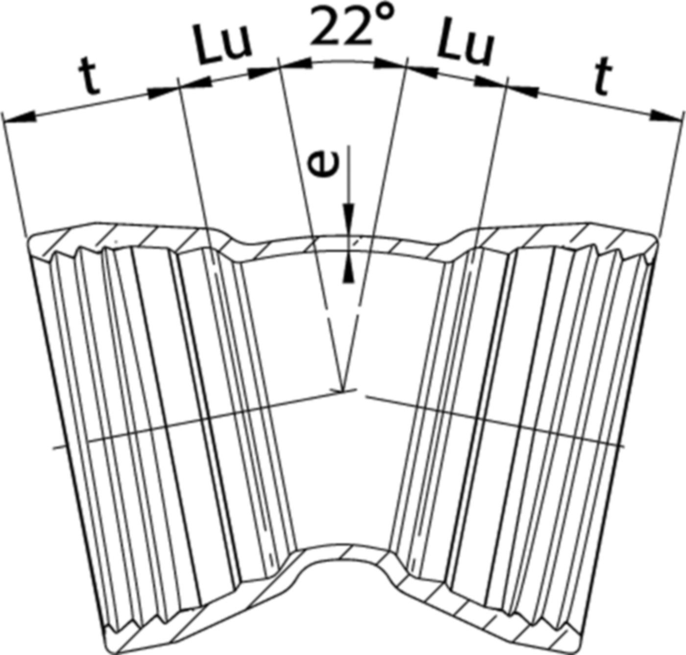 SM-Bogen 2M  MMK 22°, mit Gleit- und Dichtring DN 125 - Wild Schraubmuffenformstücke