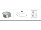 Rohrkappe halbrund 60.3 mm geschliffen 1.4301 - INOXTECH-Handlauf-/Geländer-System