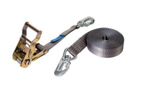 SPANSET Spectre Ratschen-Zurrgurte, 2-teilig grau, L=6m, B=35mm, Karabinerhaken, Art. 2000426 - Hebewerkzeuge