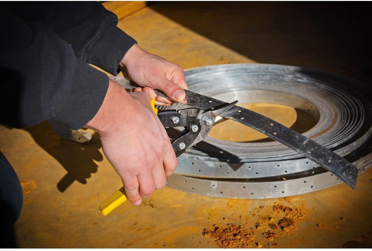 WISS Blechschere, Gerade M3R, gelb, L= 250mm - Spenglerwerkzeuge