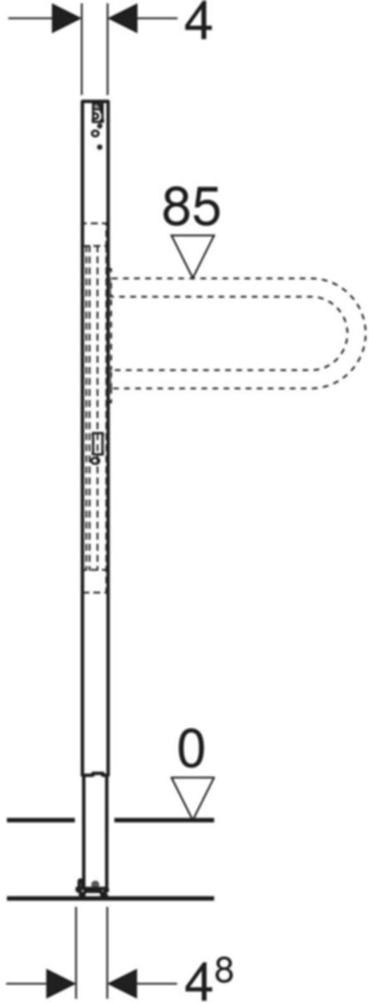 Element für Stütz- und Haltegriffe Typ 112 111.790.00.2 - Geberit-Duofix
